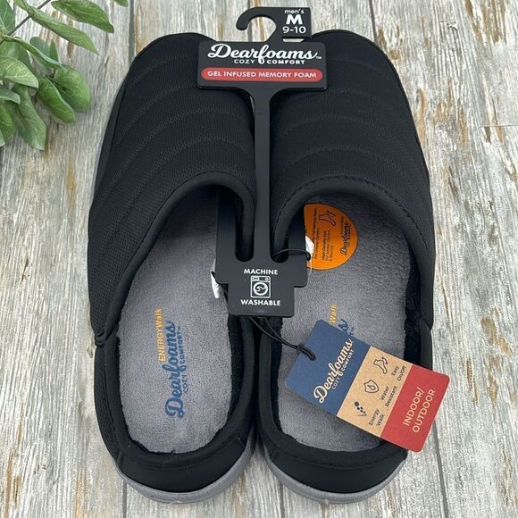 Men’s Dearfoams Cozy Comfort Energy Walk Clog Slippers Shoes Size M 9-10 - Picture 2 of 9
